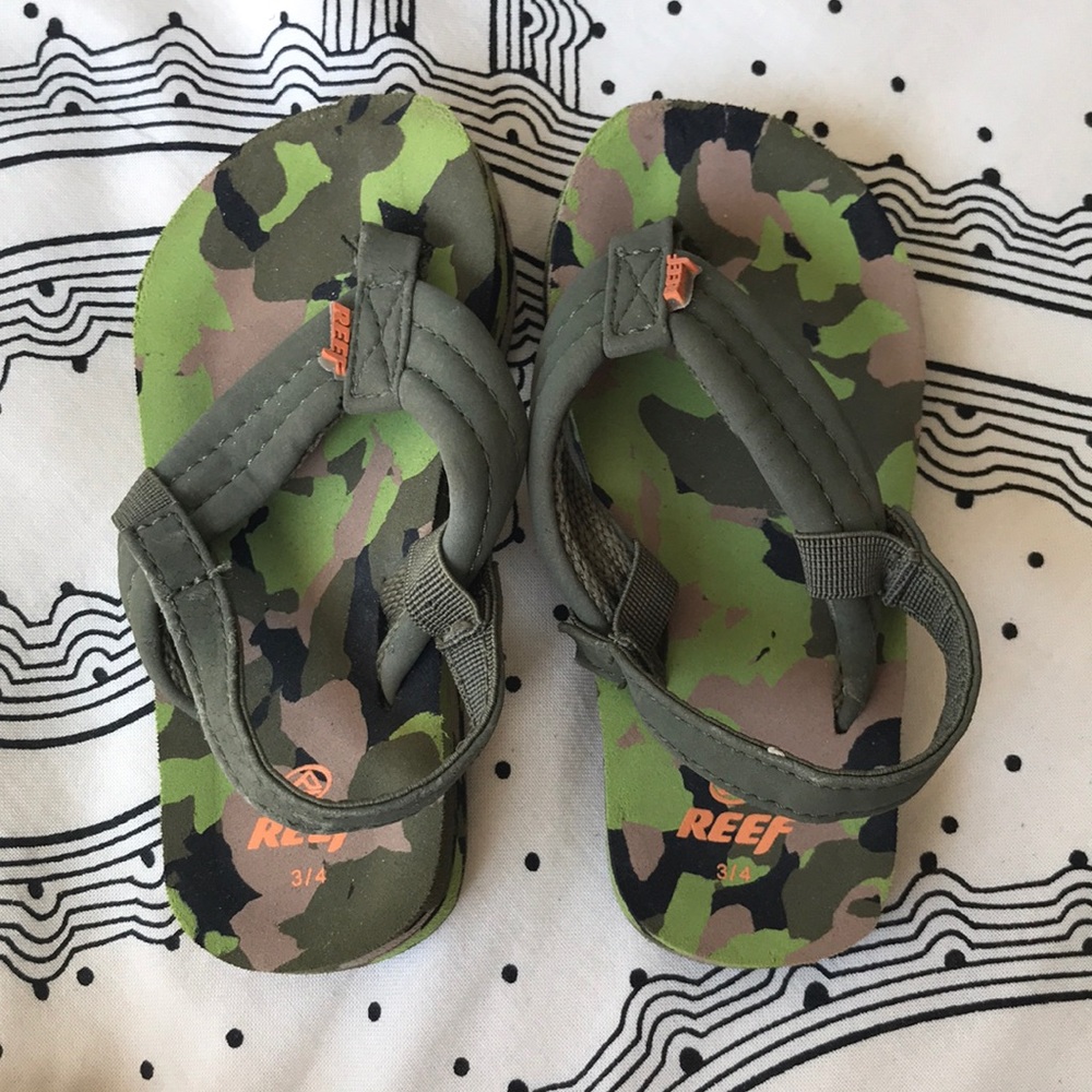 Reef Little Ahi Camo Baby Sandals w/ Back Strap